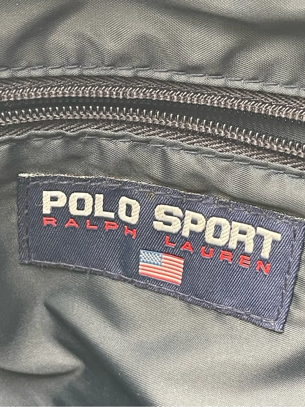 Vintage 90s Polo Sport Ralph Lauren Small Mini Backpack Navy Logo Preppy USA